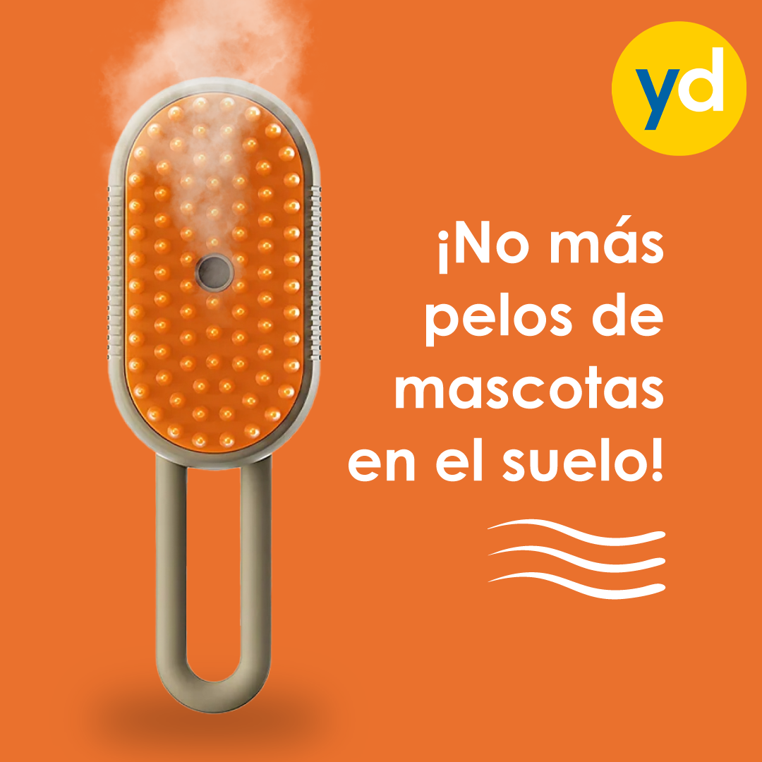 Cepillo Masajeador con Vapor para Mascotas
