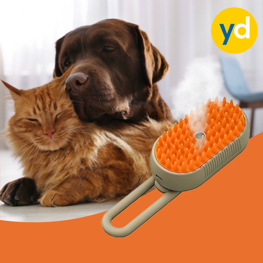 Cepillo Masajeador con Vapor para Mascotas