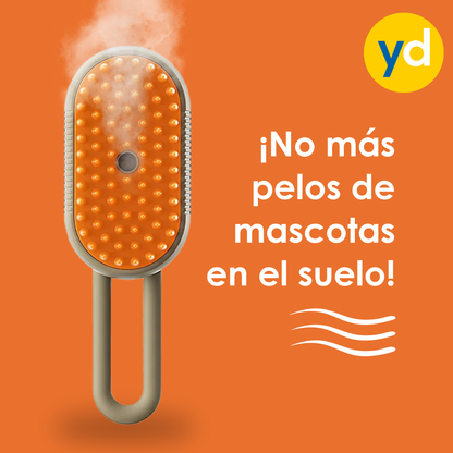 Cepillo Masajeador con Vapor para Mascotas